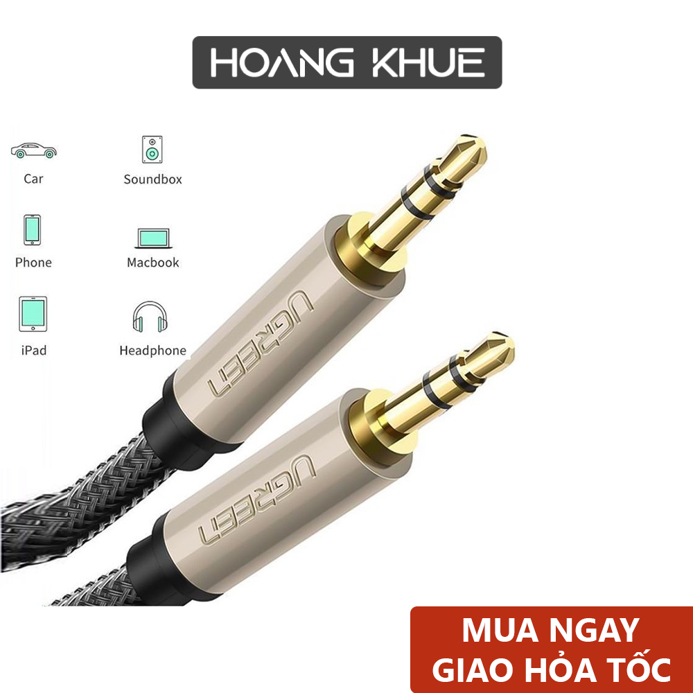 Cáp âm thanh 3.5mm cao cấp UGREEN AV125 Hàng chính hãng