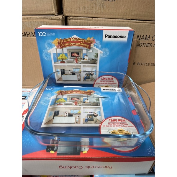 Khay thuỷ tinh Borcam Grill tray - hkm Panasonic