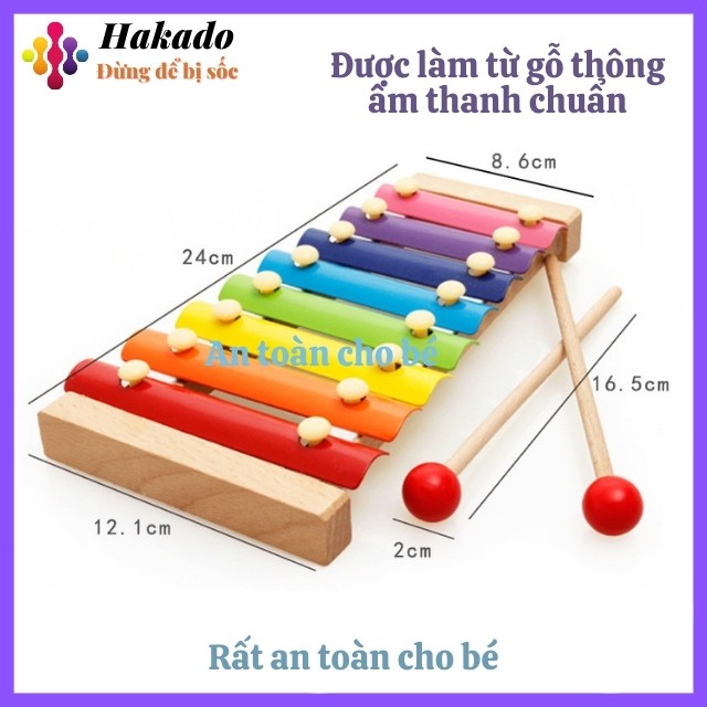 [Mã LIFE0503TOYS giảm 10% đơn 0Đ] Đồ chơi đàn xylophone đàn gỗ cho bé phất triển kỹ năng cơ bản