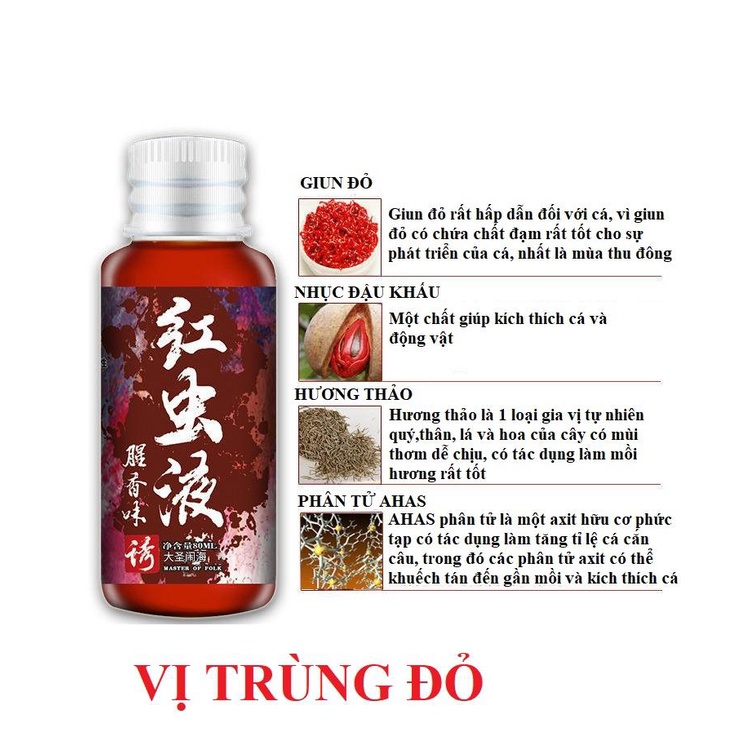 Bộ 4 Chai tinh mùi dụ cá TỨ THIÊN NGƯ 60ml thích hợp câu đơn, câu đài, câu lancer,...- HM2K MALL