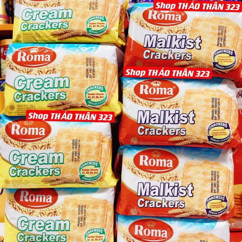 Date T12/2022-BÁNH QUY ROMA MALKIST CRACKERS 135g.