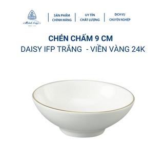 Chén chấm viền vàng sứ Minh Long - chén chấm viền vàng sứ minh long