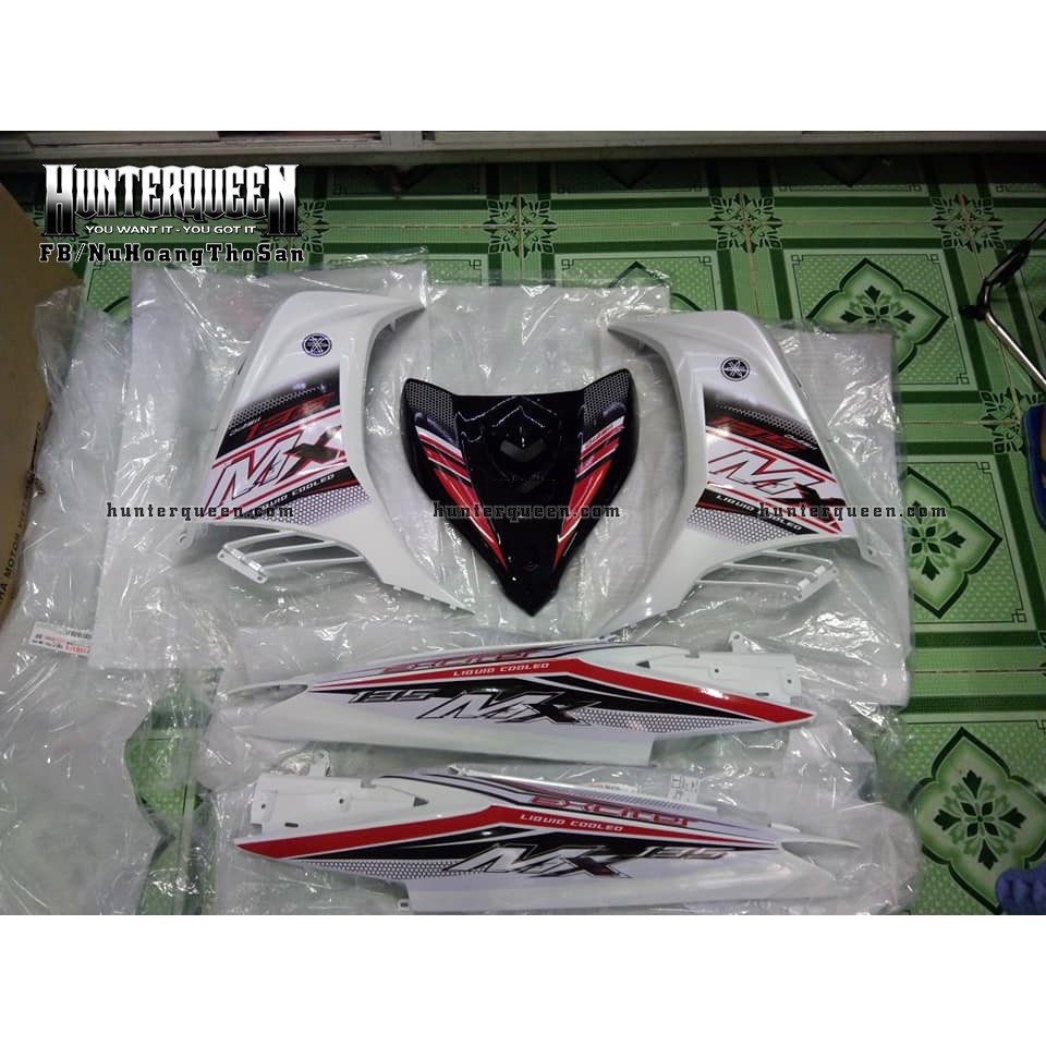 Exciter 2011 tem MX tổ ong - Tem rời cho xe đen trắng - Tùy chỉnh theo yêu cầu - Tem chế Exciter 135 chất lượng cao