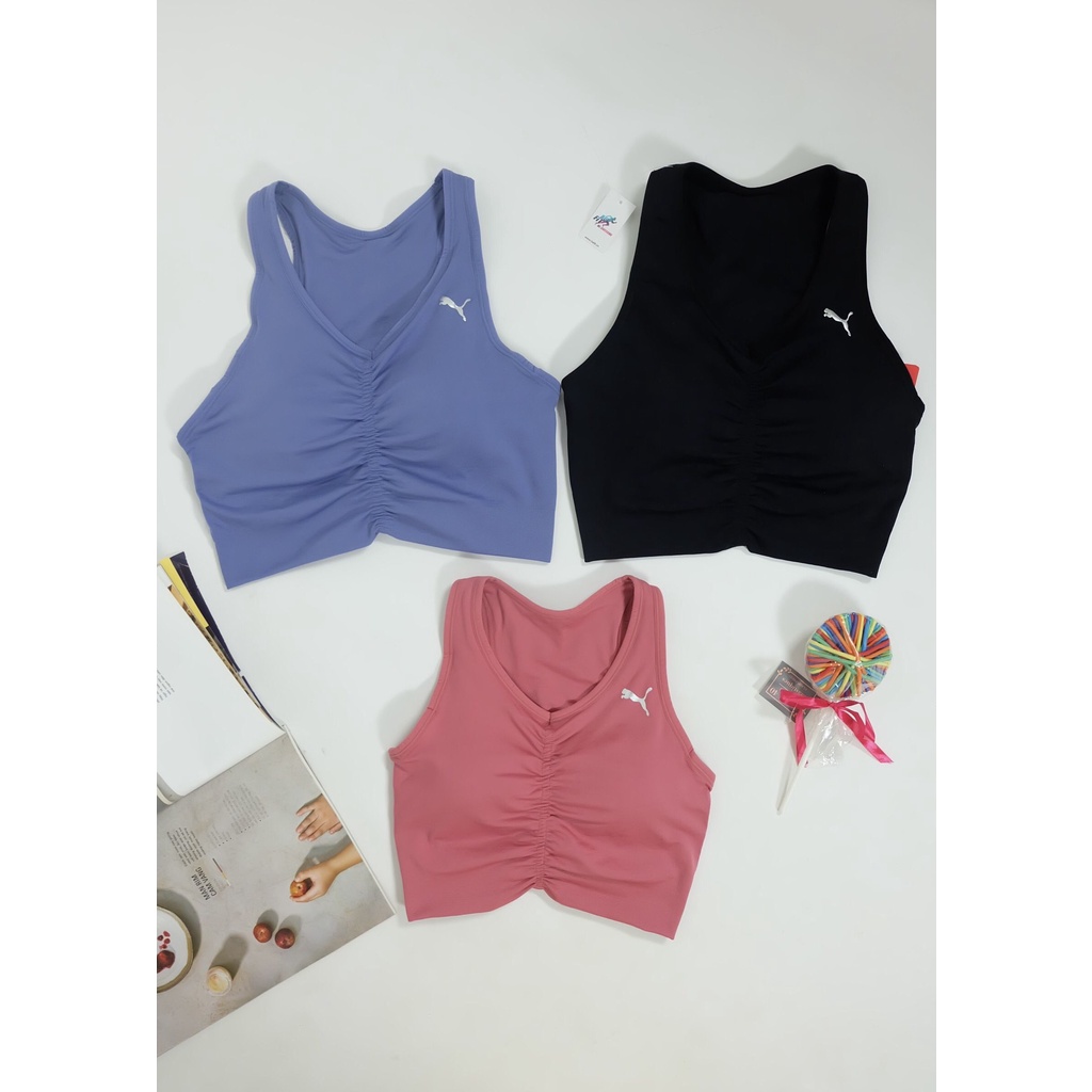 Sport bra croptop nhún ngực