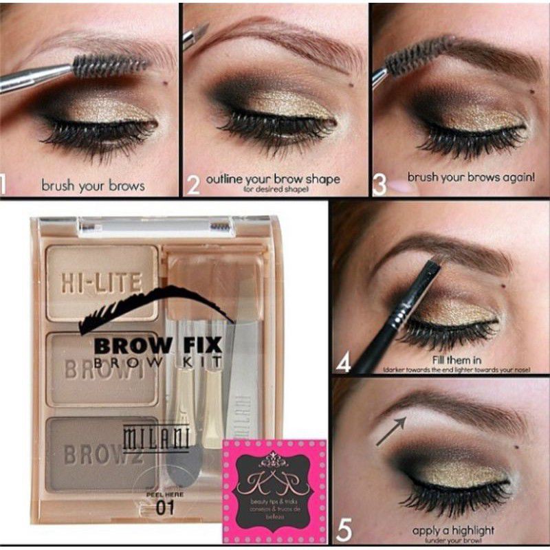 Bột Kẻ Mắt Chân Mày Brow Fix Brow Kit Milani