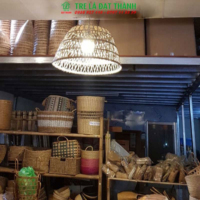 Đèn mây tre đan ĐẠT THÀNH giá rẻ bất ngờ với lồng đèn tre