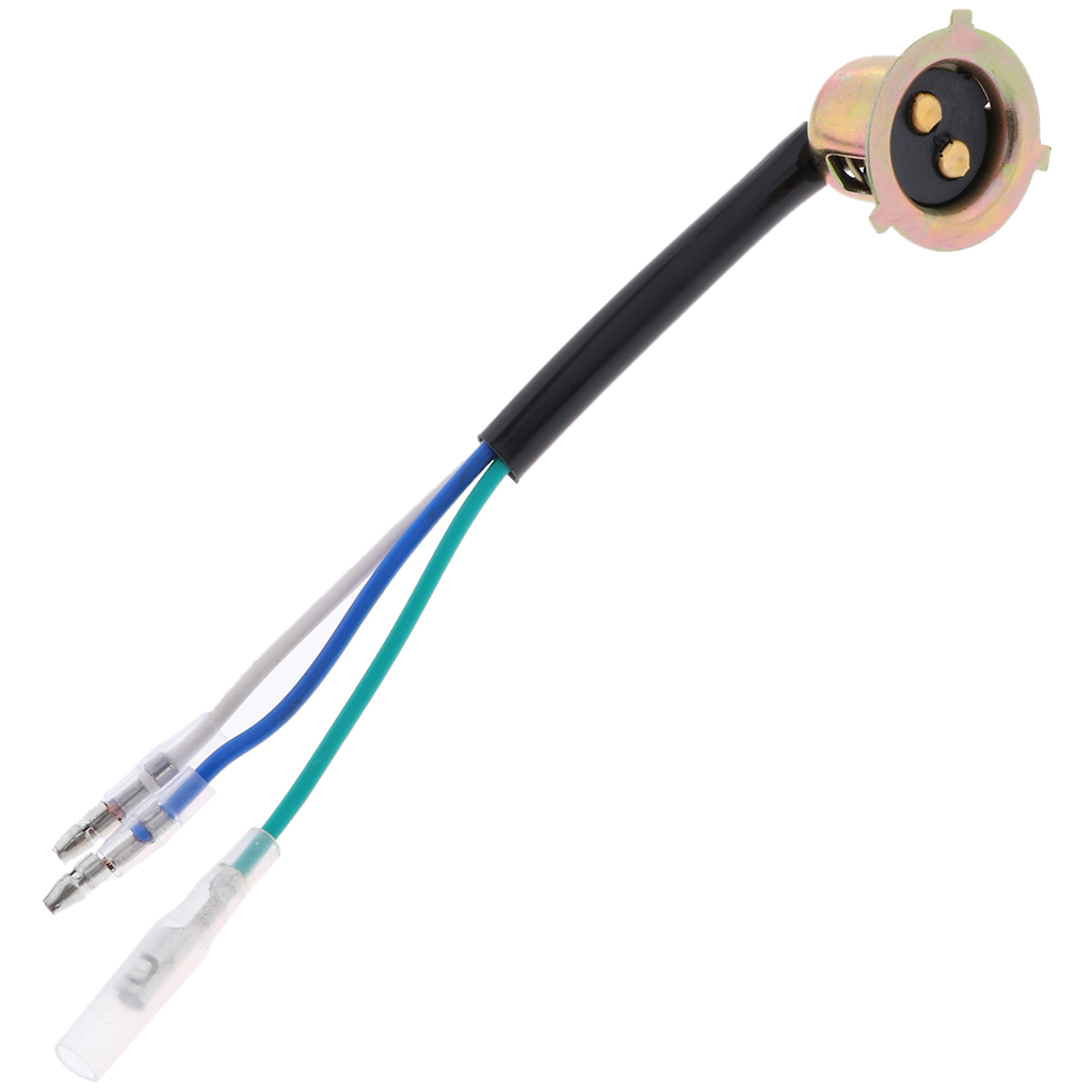 SafeTrip Front Head Light Bulb Low Beam Holder Plug Black Wire Harness for Honda