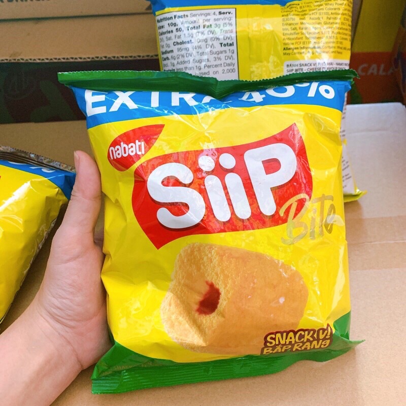 (3 Vị) Bánh Snack Nabati Siip Bite 40g (Socola , Phô mai, Bắp)