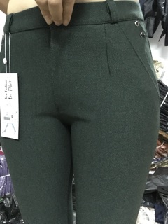 Quần cotton mè dây kéo
