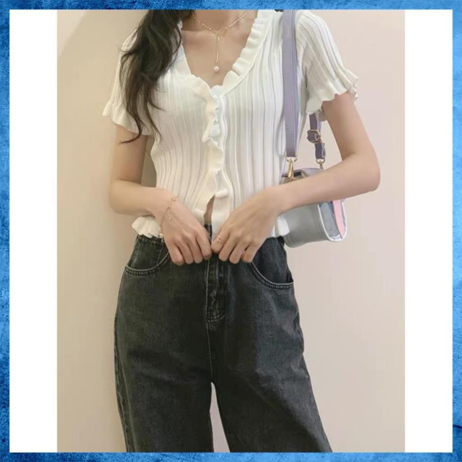 [Cao Cấp] Áo Croptop Ôm Dáng Len Tăm Viền Cực Hot Cao Cấp Siêu Đẹp, Áo Nữ Đẹp Cá Tính | BigBuy360 - bigbuy360.vn
