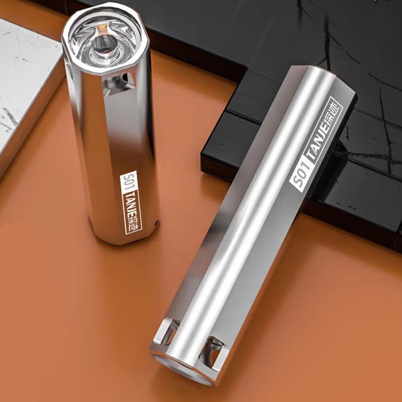 Đèn Pin Khẩn Cấp Cầm Tay Sạc USB Chống Nước Có Đèn LED Cực Sáng Dành Cho Leo Núi/Ngoài Trời/Trong Nhà/Ngoài Trời