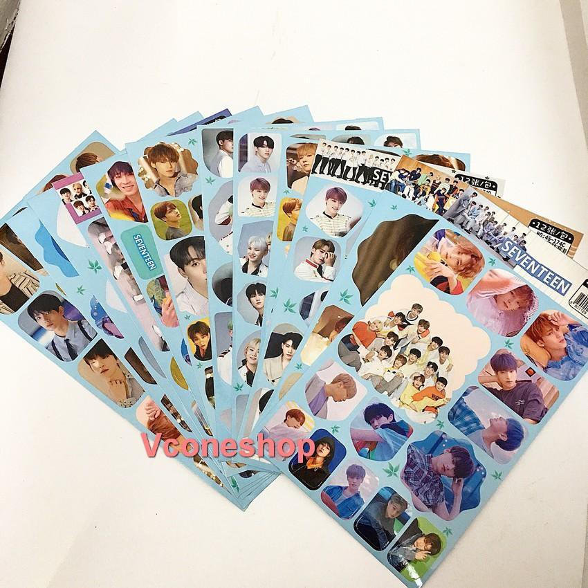 (Lẻ tấm) Ảnh dán Sticker EXO in hình idols quà tặng trang trí dễ thương