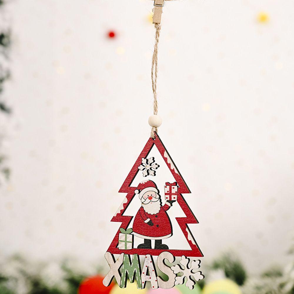 Phụ Kiện Treo Trang Trí Giáng Sinh / Năm Mới Bằng Gỗ DIY