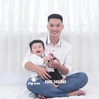 Combo aó sơ mi mi bố và bé fig tree