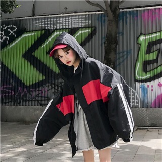 ÁO KHOÁC GIÓ NỮ FORM RỘNG CÁ TÍNH