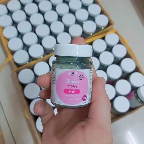 Viên Uống Hỗ Trợ Mọc Tóc, kích thích H & B Biotin 1000µg