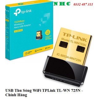 USB Thu Sóng WiFi cao cấp  TPLink TL-WN 725N- Hàng chính Hãng