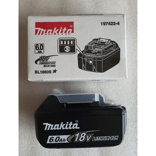 PIN MAKITA 6AH - 18V. BL1860B.  CHÍNH HÃNG MAKITA VN.