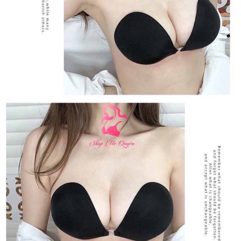 P29- Áo dán ngực cài trước + dây rút nâng ngực tạo khe, diện đầm hở vai, hở lưng- HÀNG LOẠI 1