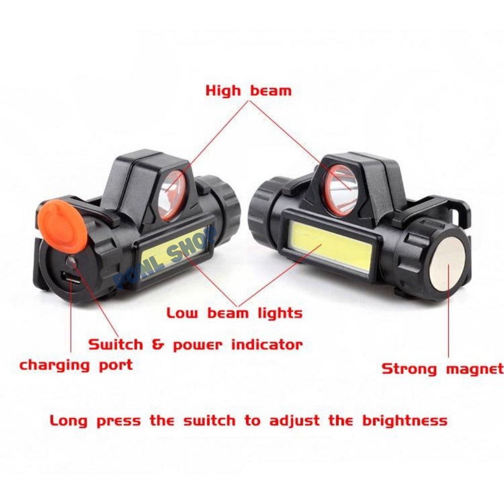 Đèn pin đội đầu 2 BÓNG 101