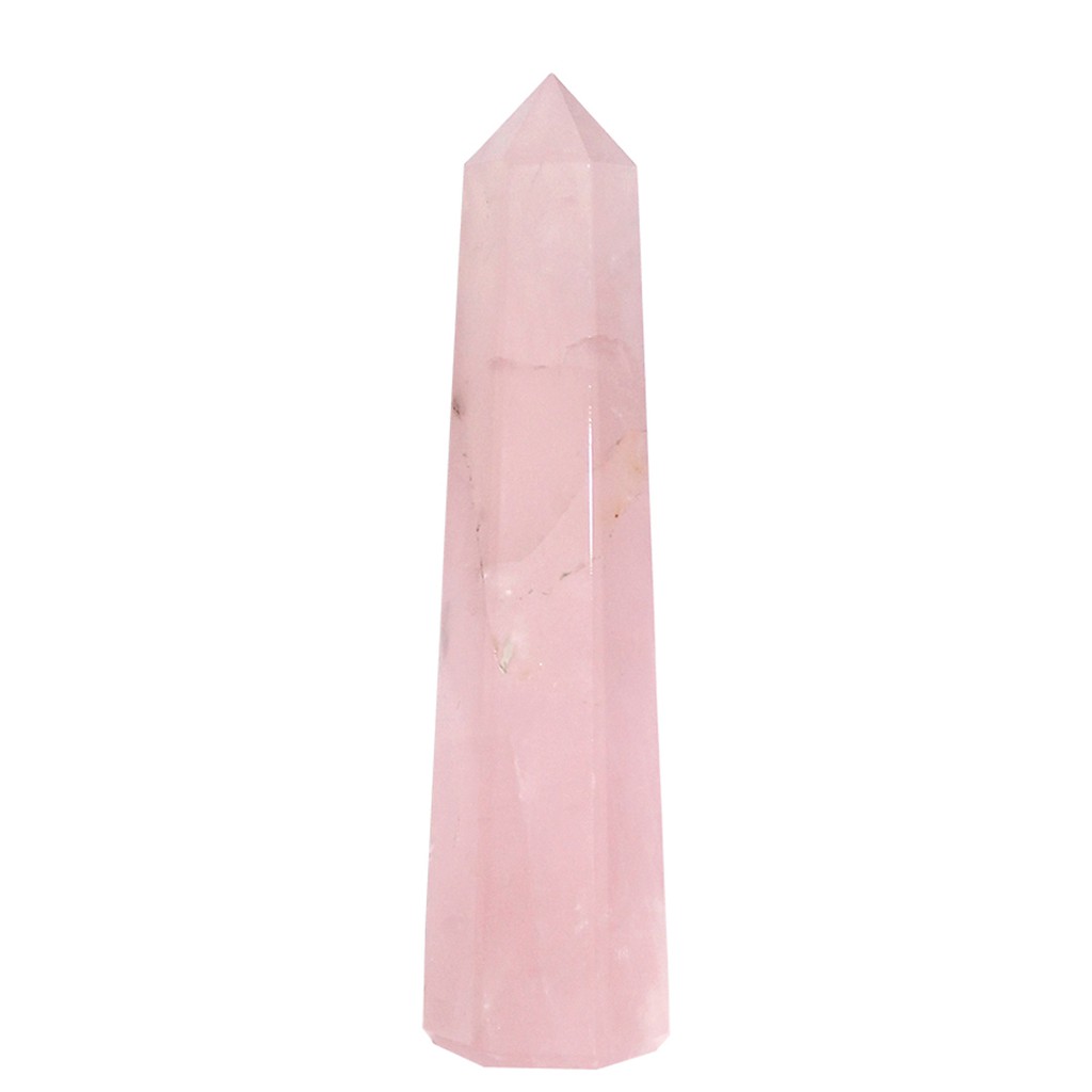 Đá Thanh Tẩy Hình Trụ Hồng (Rose Quartz)