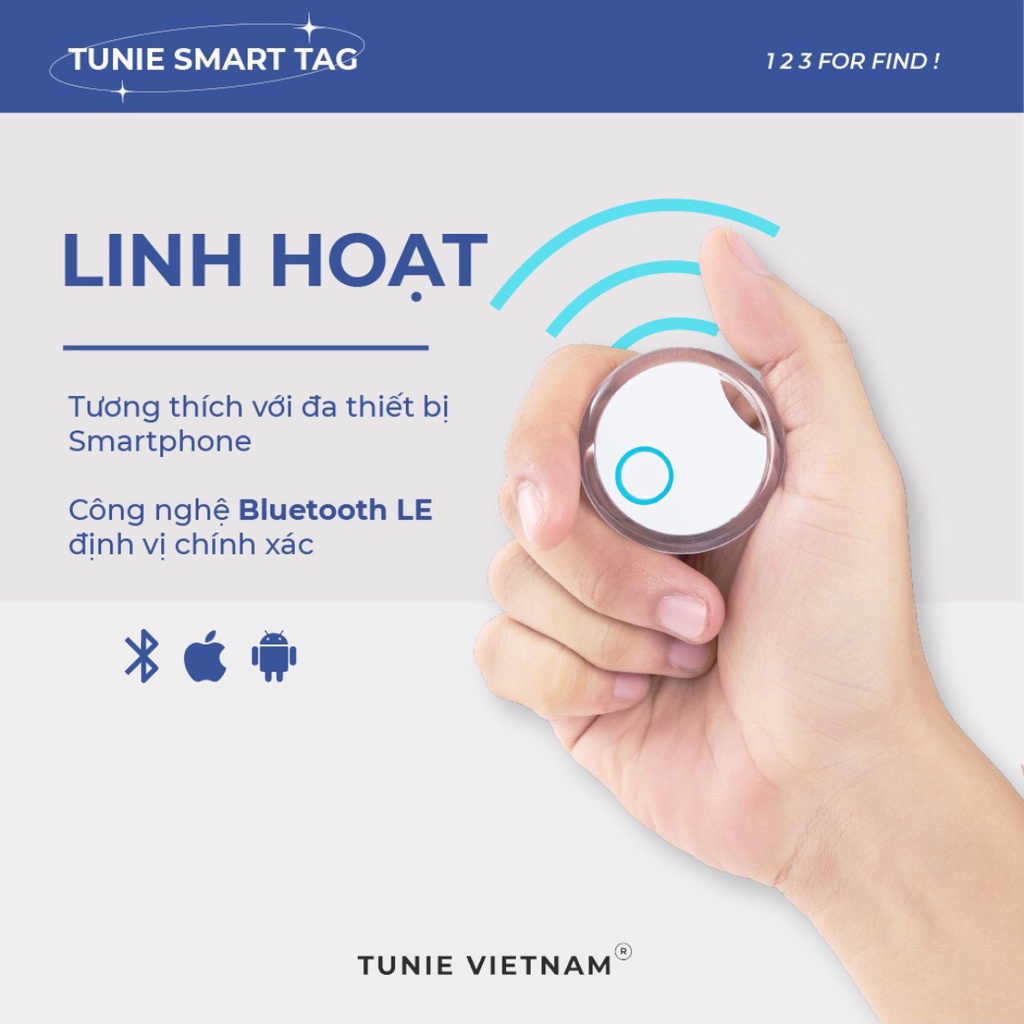 Thiết Bị Định Vị Thông Minh Tunie Smart Tag