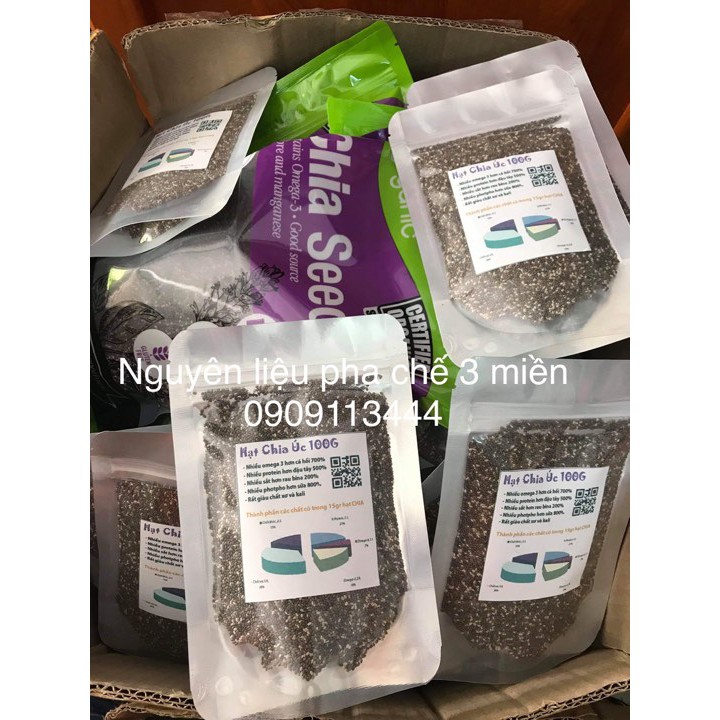 Hạt chia Úc Organic nhập khẫu -100gam