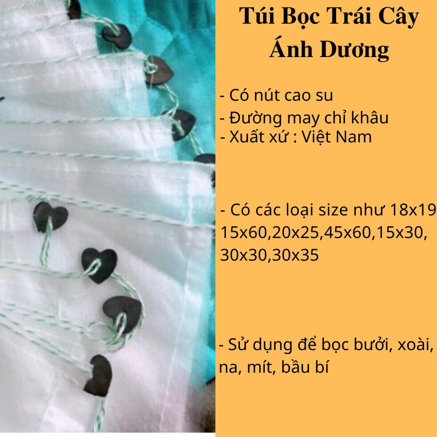100 Túi Bọc Trái Cây Ổi, Bưởi, Xòa, Na... Thương Hiệu Ánh Dương, Chống Tia Cực Tím Sâu Bệnh - HVL TEA
