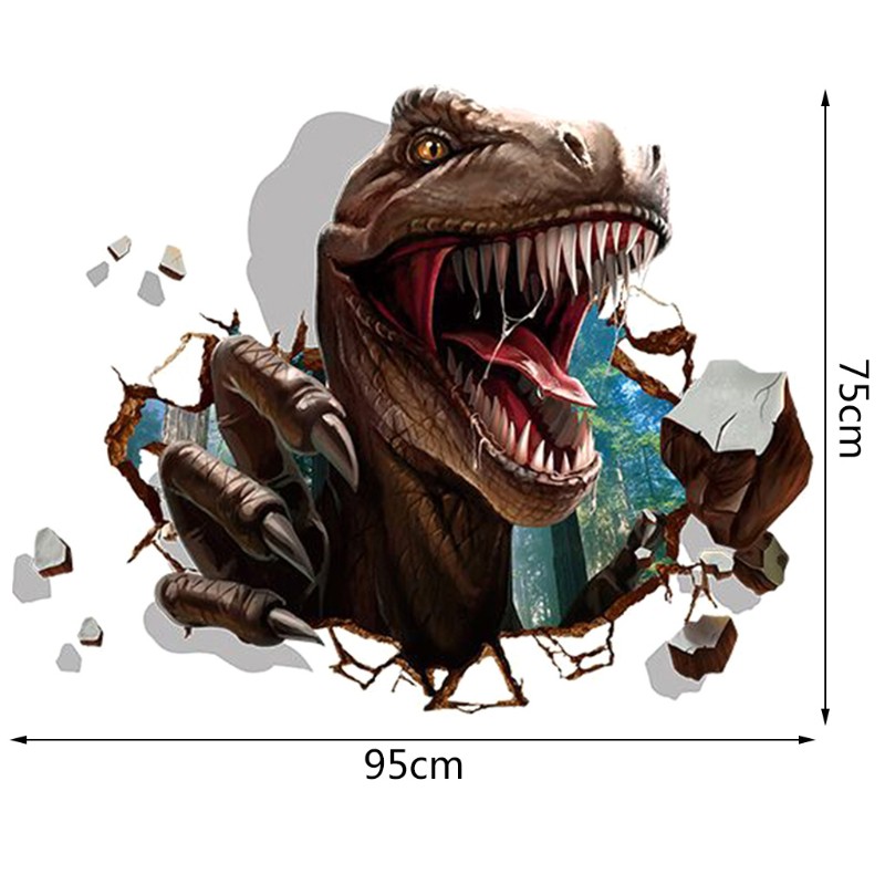 Sticker Dán Trần Nhà Hình Khủng Long 3d