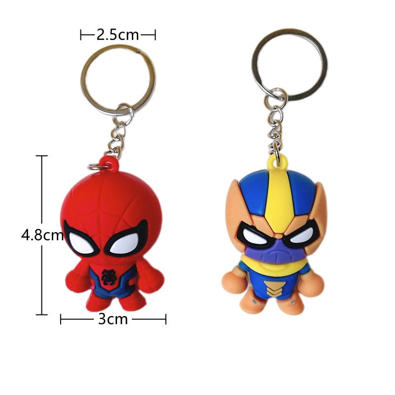 1 Móc khóa nhân vật siêu anh hùng cute cho cặp đôi