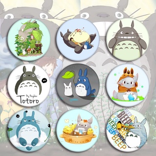 Huy hiệu cài áo QIHE JEWELRY họa tiết Totoro hoạt hình 12 mẫu tùy chọn đáng yêu