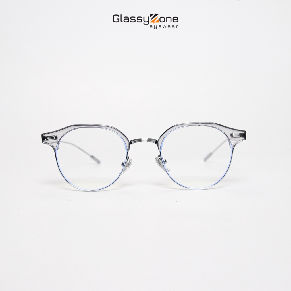 Gọng kính cận, Mắt kính giả cận kim loại Form tròn Unisex Nam Nữ Yuta- GlassyZone
