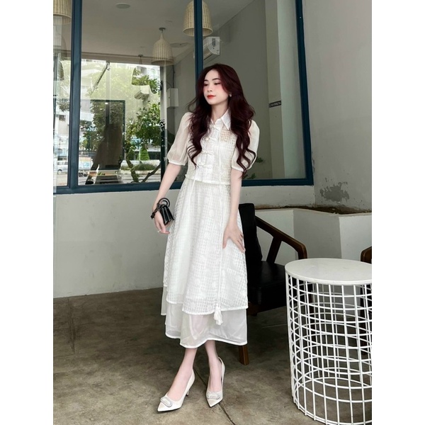 SET ÁO-ĐẦM CỔ TRANG