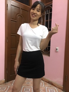 CHÂN VÁY CHỮ A Kèm Quần