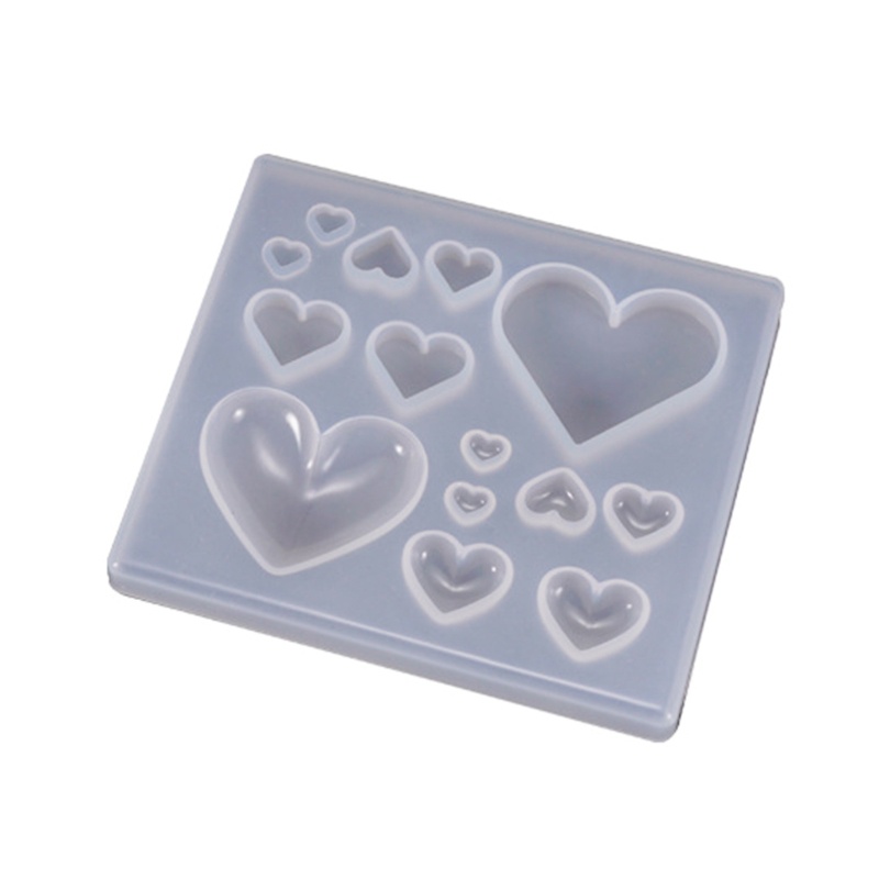 Khuôn Silicone Hình Trái Tim Dùng Làm Mặt Trang Sức DIY