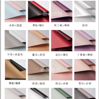 Giấy bó hoa âu nhã 2 mặt 2 màu