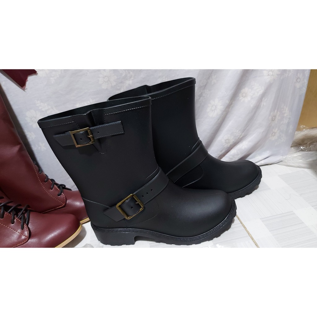 Boots giày đen cosplay Rachel Gardner Ray angel of death