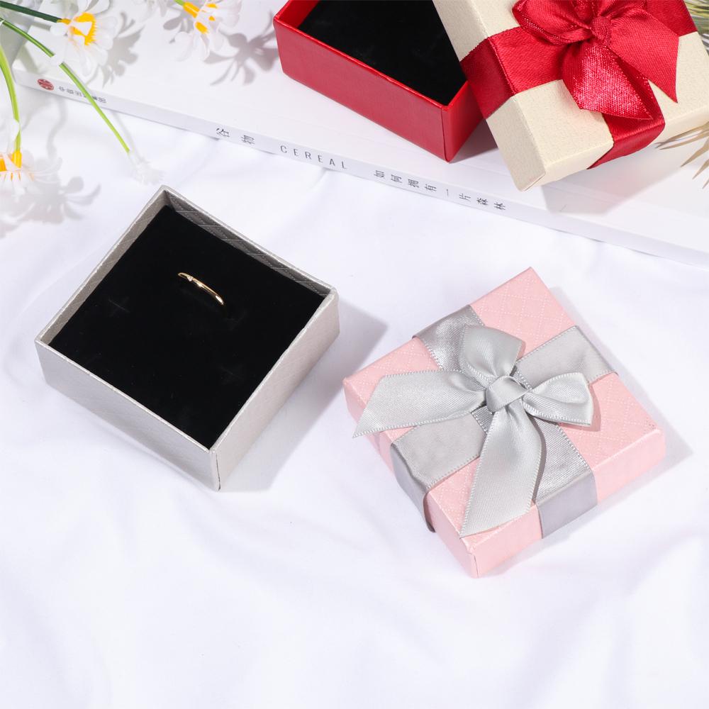 1 Hộp Giấy Đựng Trang Sức Làm Quà Tặng