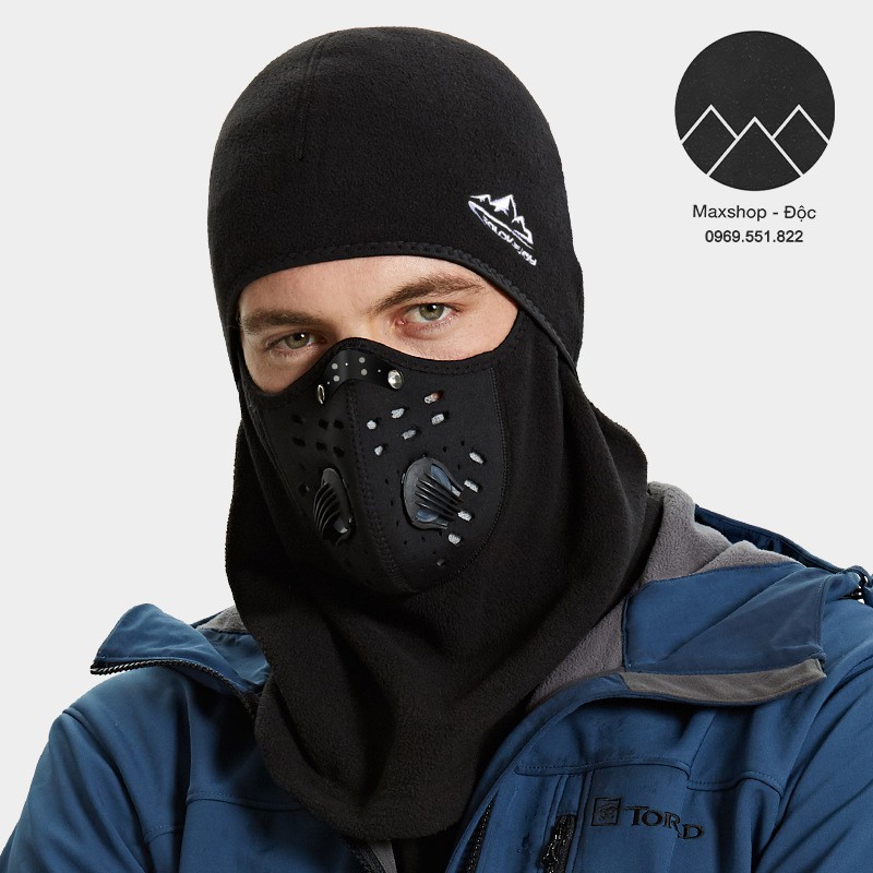 Mặt nạ cao cấp chống khói bụi ô nhiễm và giữ ấm lái xe