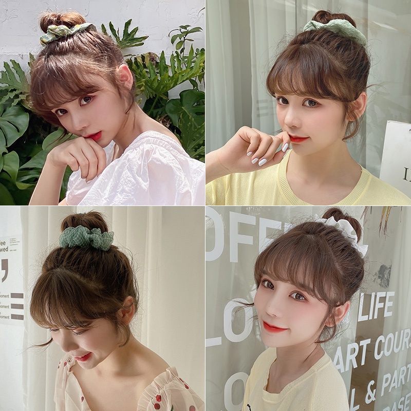 Dây buộc tóc, cột tóc scrunchies dễ thương, hàng handmade