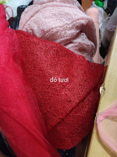 Vải ren may áo dài ,váy