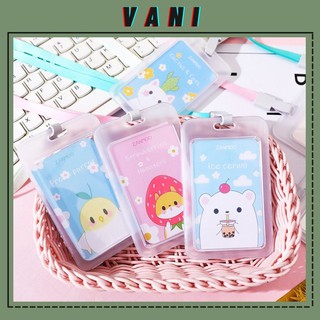 Thẻ Đeo Bảng Tên Học Sinh, Sinh Viên Nhựa Dẻo Trong + Dây Đeo - Vani Store [VPP00096]