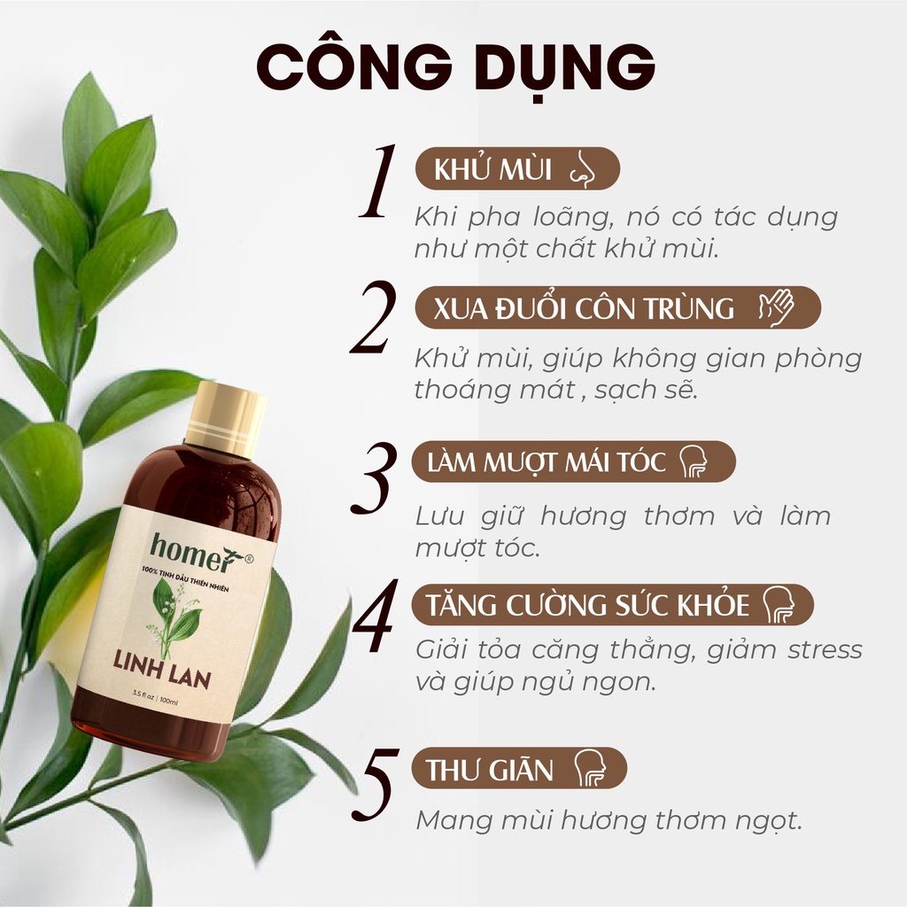 Tinh dầu Linh Lan Homer 500ML/ 1L - lily of the valley Essential Oil  - đạt chuẩn chất lượng kiểm định