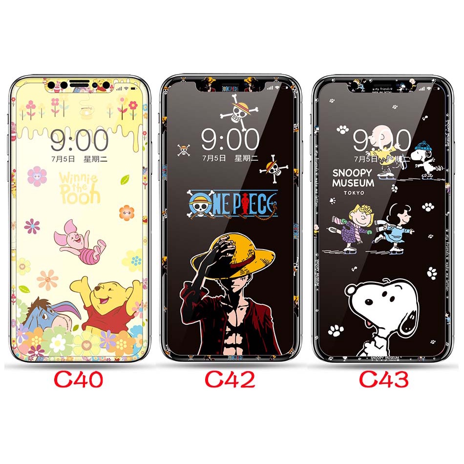Kính Cường Lực Hoạt Hình Cho Iphone 11 11pro 11promax 11 Pro Max X Xs Max Xr Xsmax