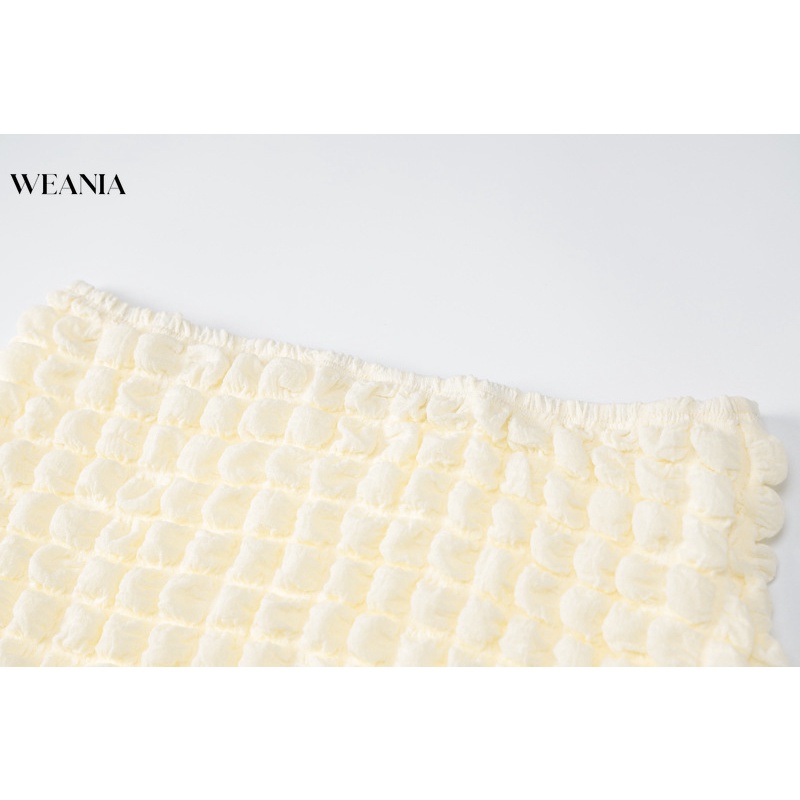 Bộ Áo hai dây + Chân Váy Phồng Cột Dây Gợi Cảm Thời Trang Mùa Hè