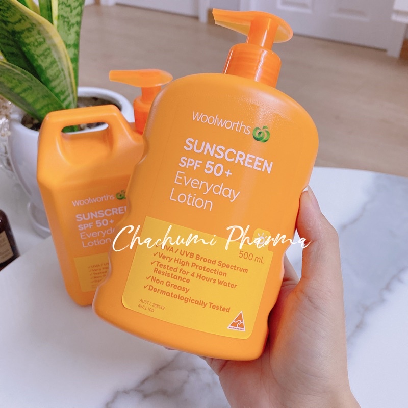 Kem Chống Nắng Body Woolworths Sunscreen Spf 50+ Everyday Lotion