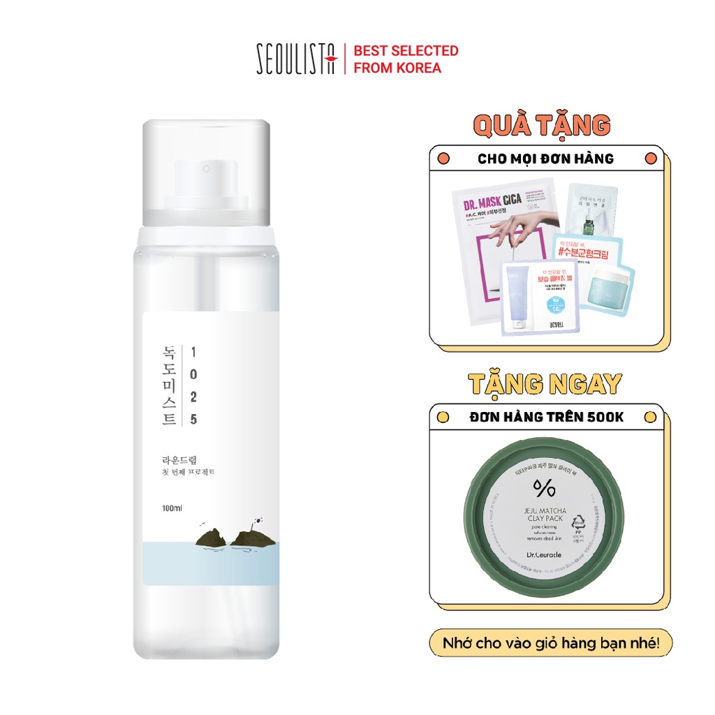 Xịt khoáng cấp ẩm làm dịu Round Lab 1025 Dokdo Mist