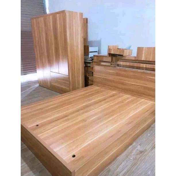--COMBO Giường Tủ Quần Áo Gỗ MDF Phủ Melamine Chống Xước Lõi Mịn BỀN - RẺ - ĐẸP, Thiết Kế Hiện Đại