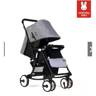 Xe đẩy cao cấp bập bênh  có luwois thoáng qq4 (moder 2018) ( maù xanh, ghi)