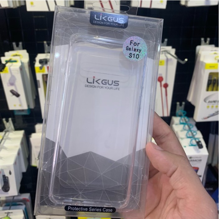 Ốp lưng Galaxy S10 hiệu Likgus chống sốc, không ố màu ( Trong suốt )